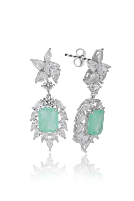 Paraiba Tourmalin Yeşil Taşlı Küpe | Zarif ve Modern Kadın Küpe Modeli
